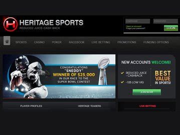 heritage sportsbook us players|Heritage Sports Review .